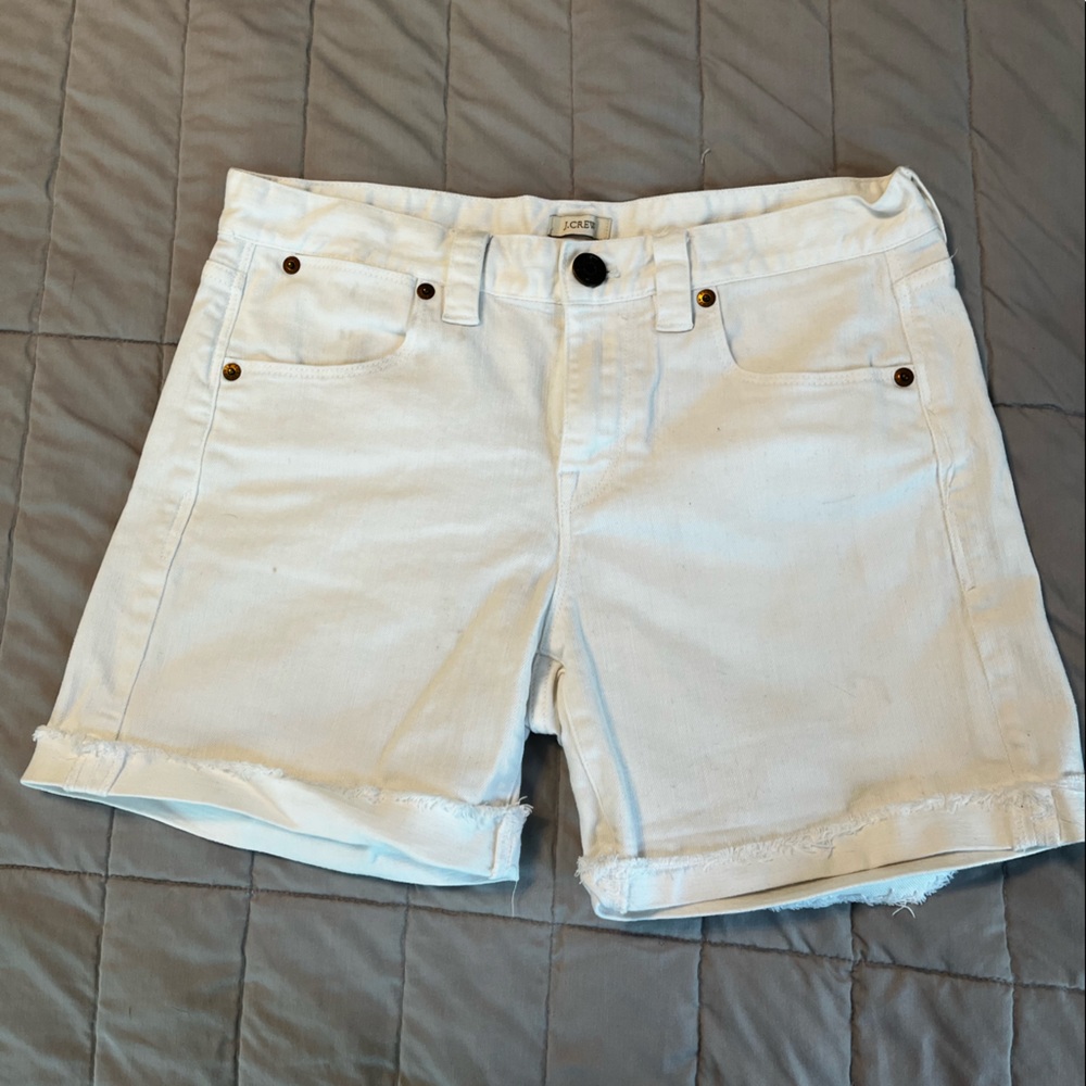 White J. Crew Shorts